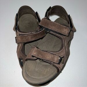 Karrimor Antibes Leather Sandals Mens Brown Size 9 Walking Hiking.